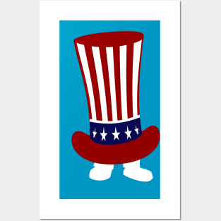 Legs in American Flag Hat Posters and Art